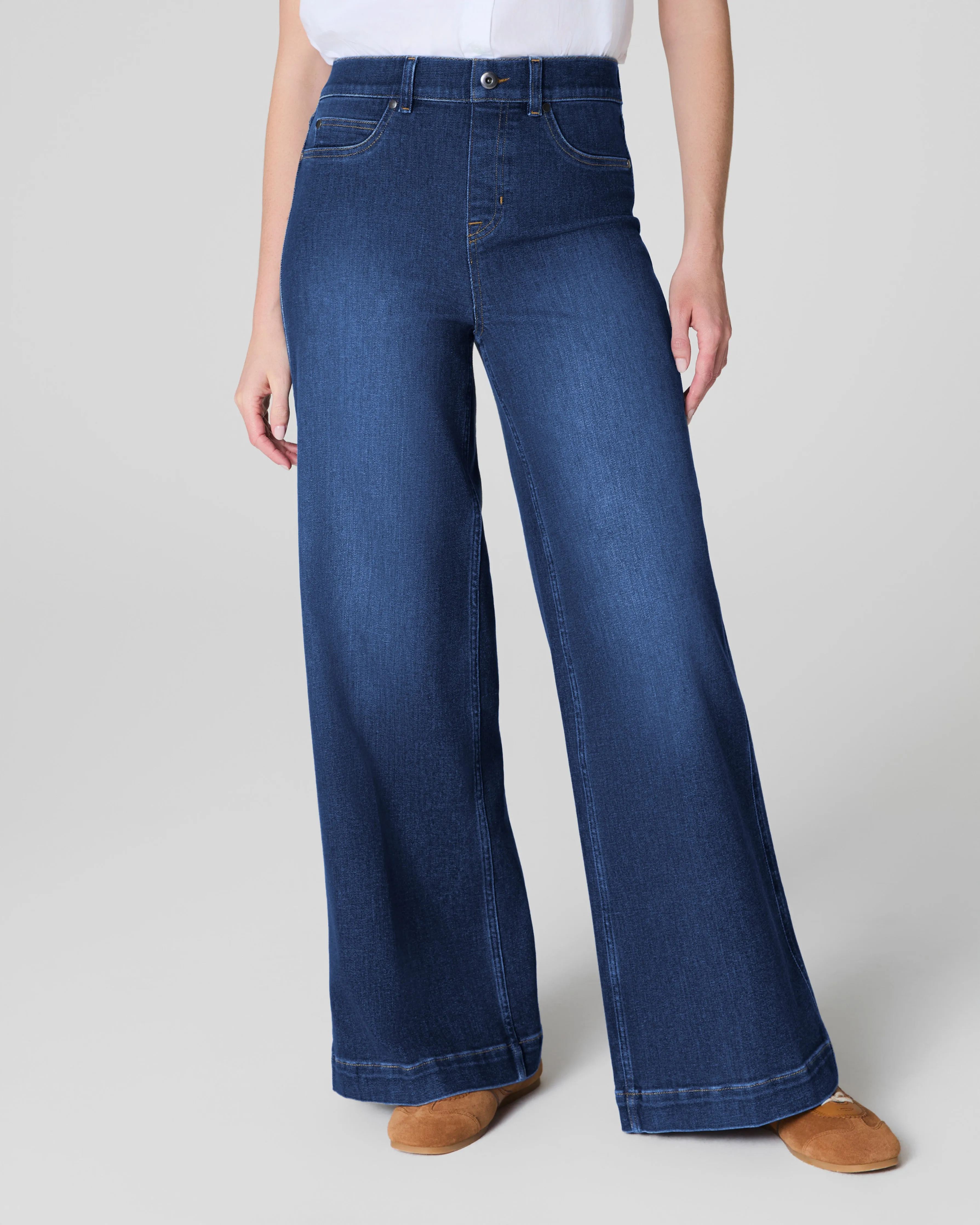 SPANXshape™ EveryWear Wide Leg Jeans, Authentic Blue