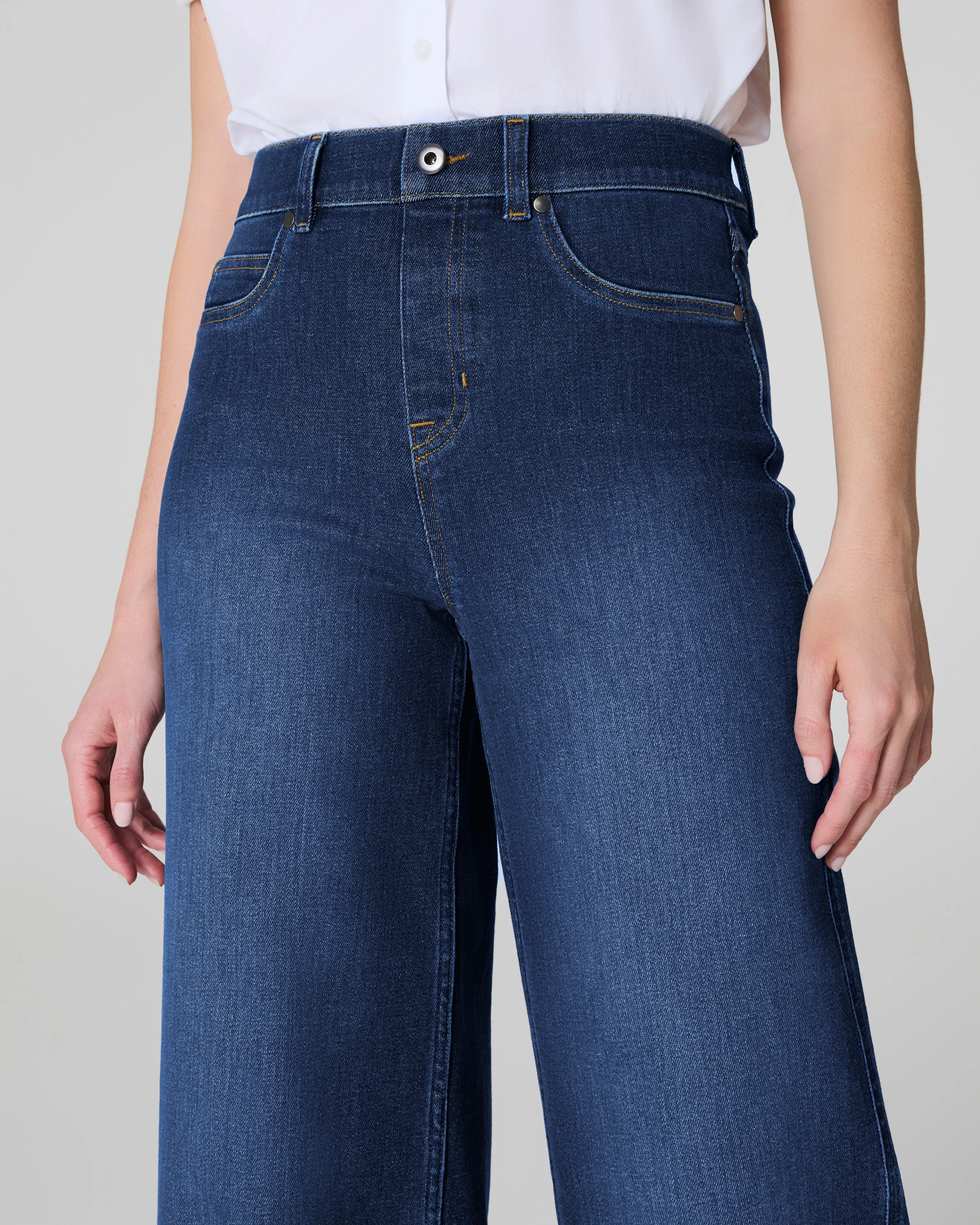 SPANXshape™ EveryWear Wide Leg Jeans, Authentic Blue