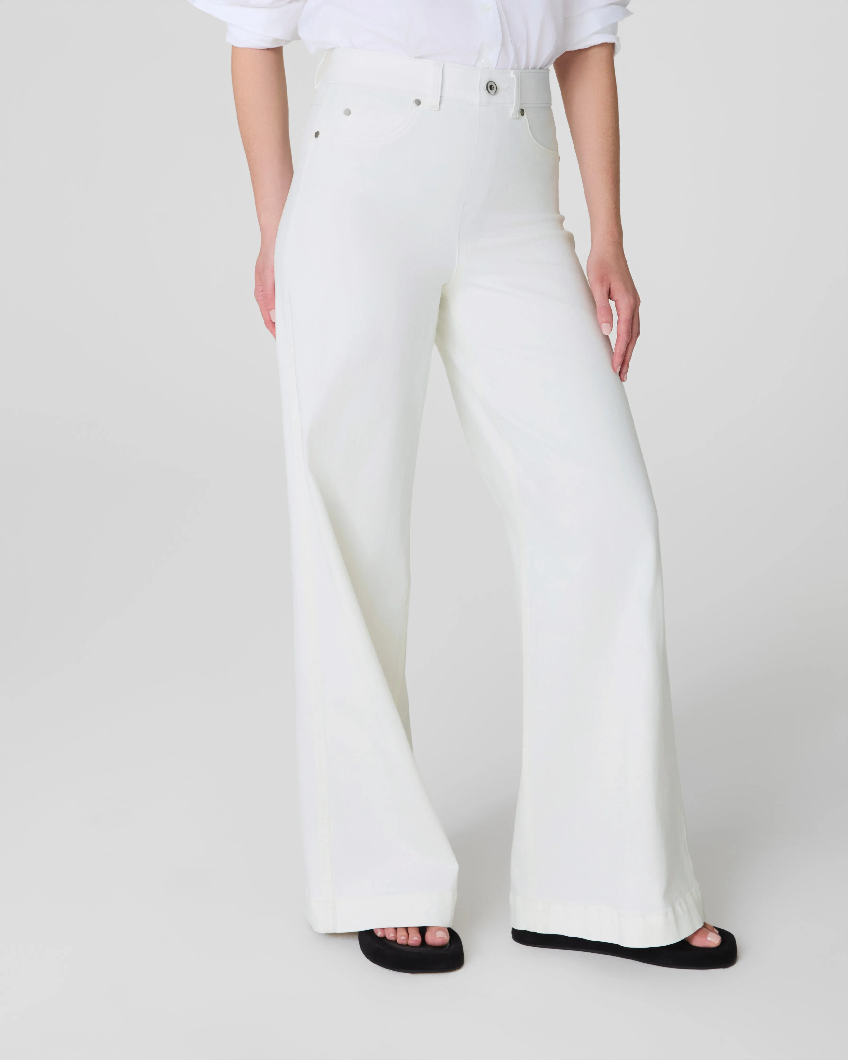 SPANXshape™ EveryWear Wide Leg Jeans, Chalk