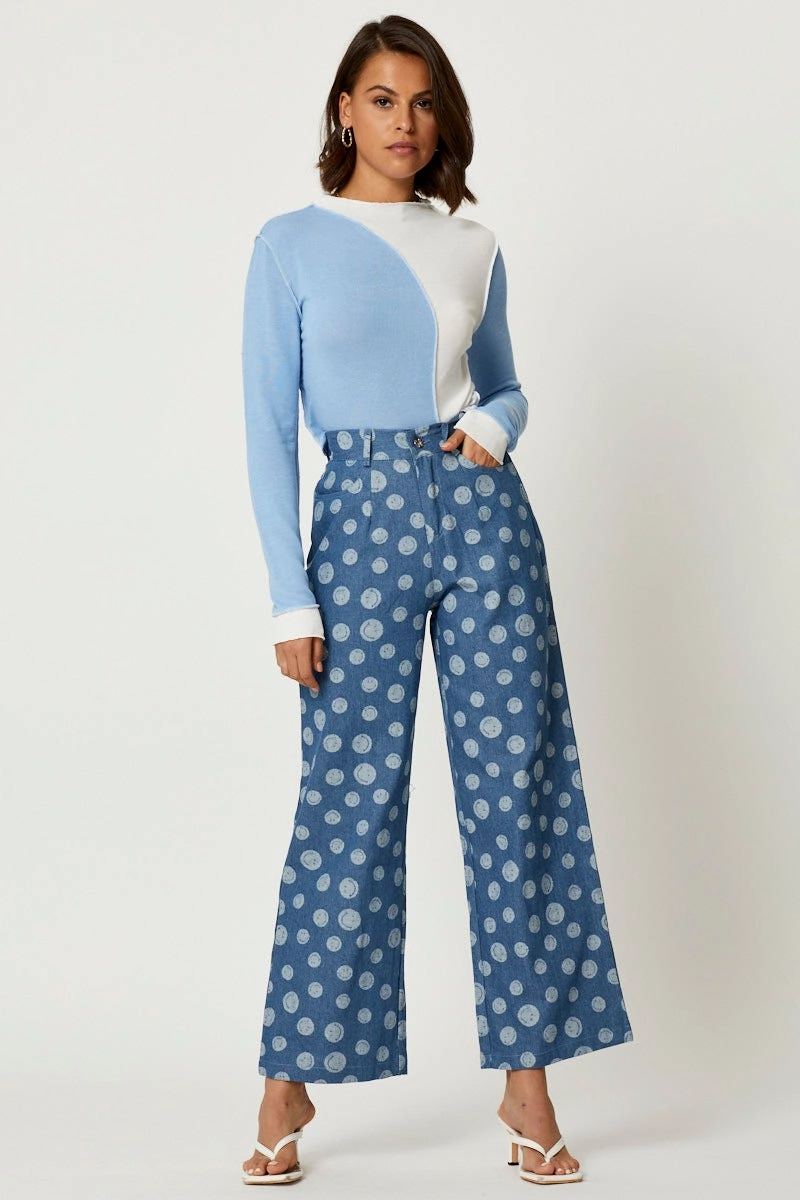 Stripe Patchwork Colourblock Top