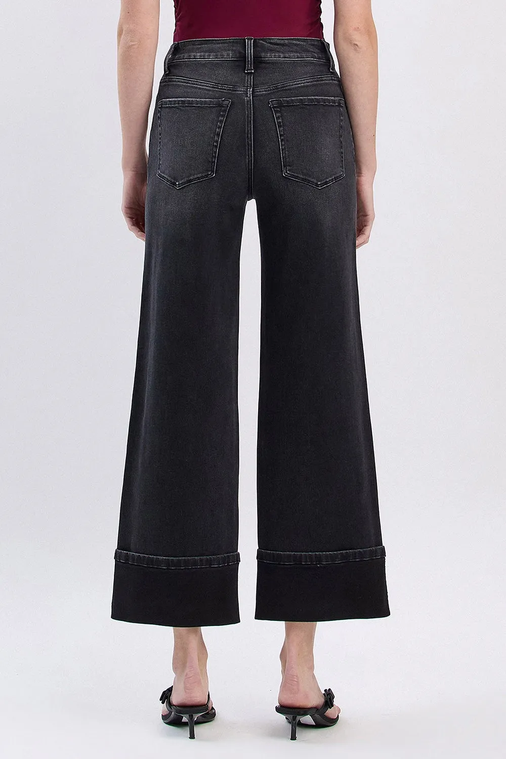 Super High Rise Cuffed Baggy Wide Leg