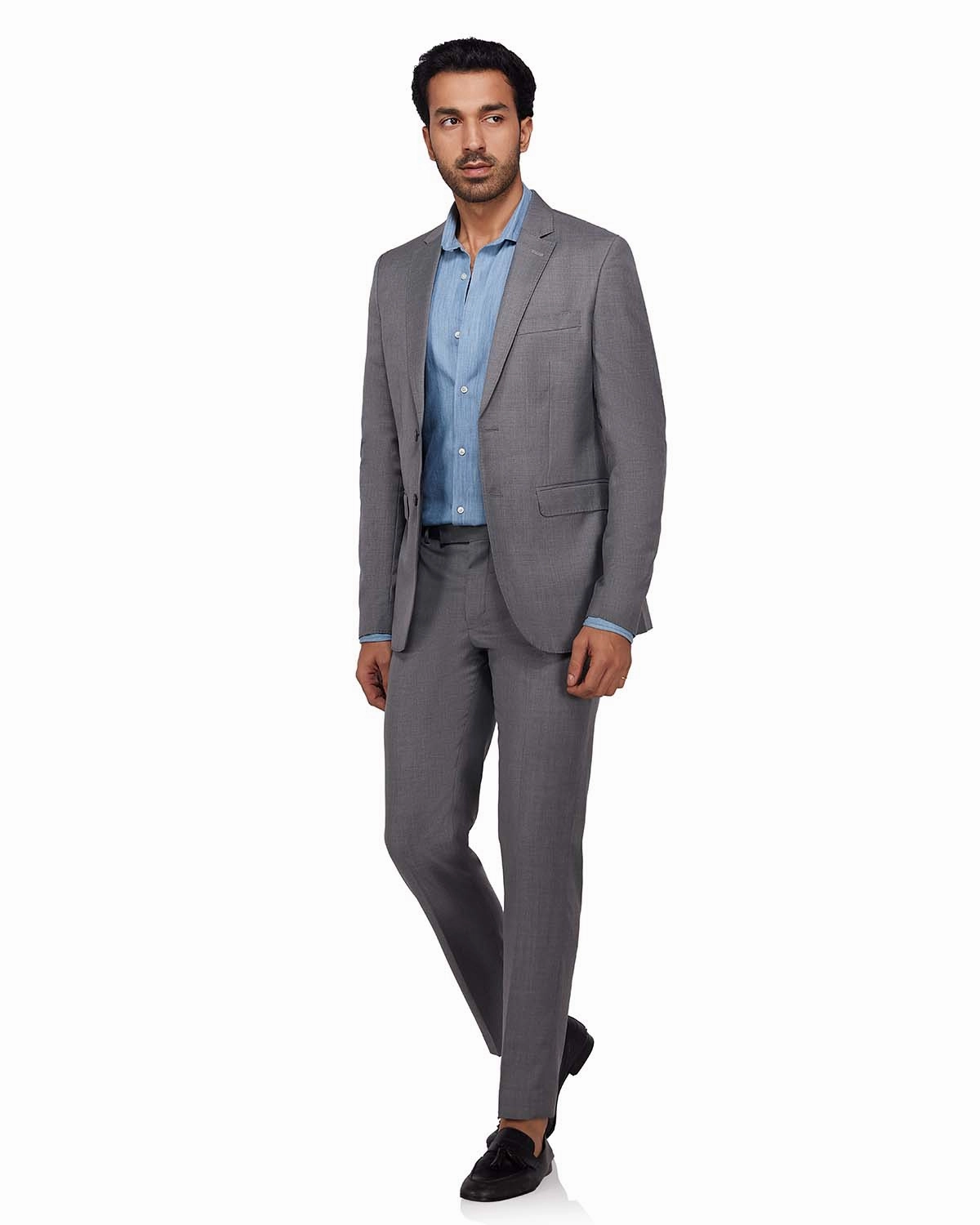 The Ashbury Blended Wool Blazer - Grey
