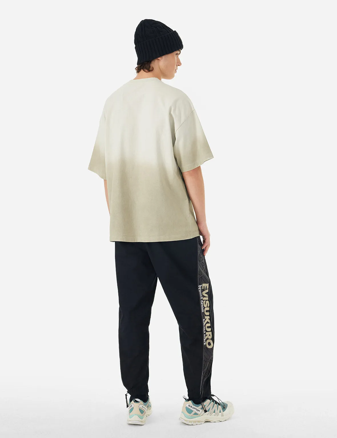 Tie-dye Logo Print and Embroidery Oversized T-shirt