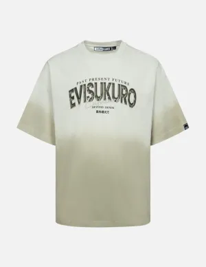 Tie-dye Logo Print and Embroidery Oversized T-shirt