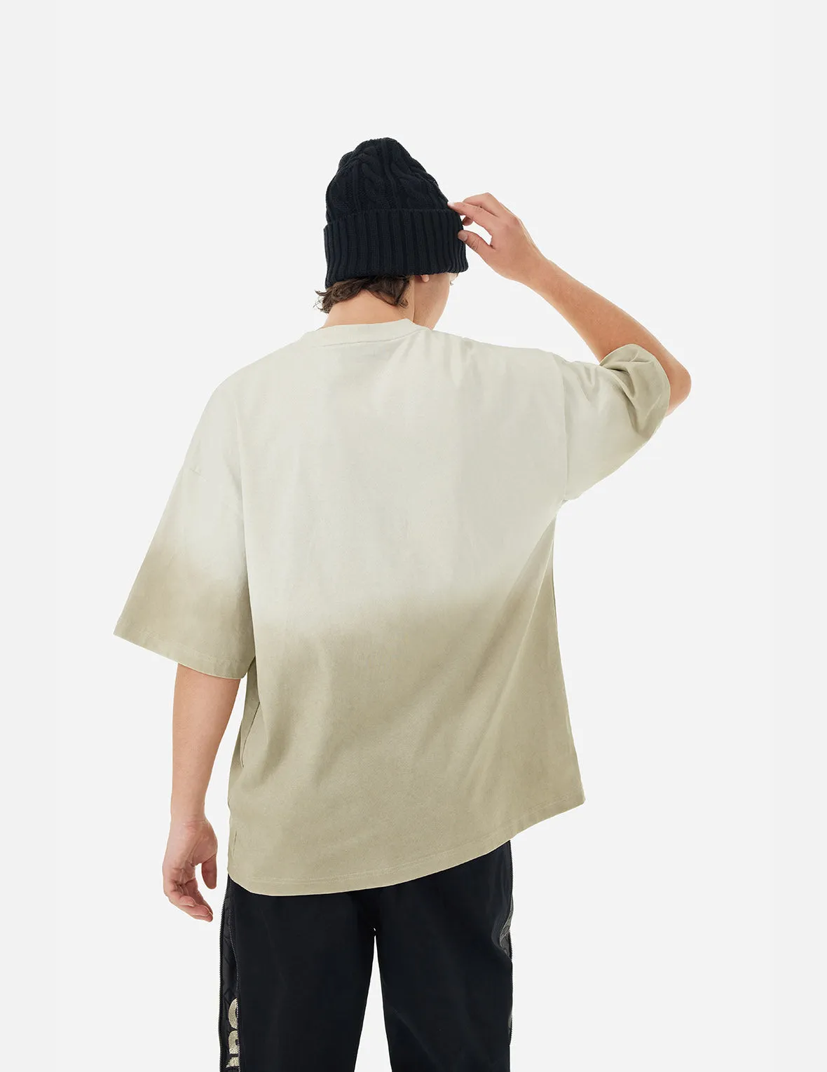 Tie-dye Logo Print and Embroidery Oversized T-shirt