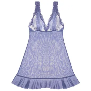 Tulle with Lace Ruffle Hem Chemise