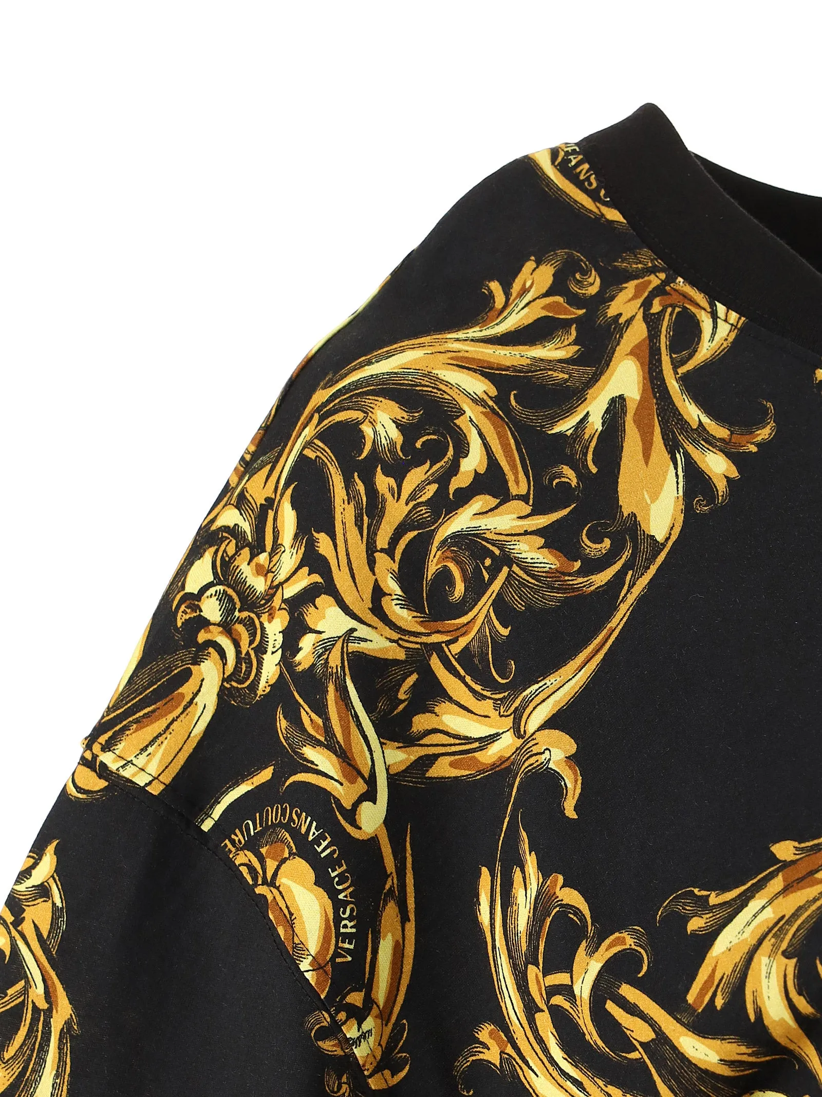 Versace Jeans Couture Barocco Print Cropped T-Shirt