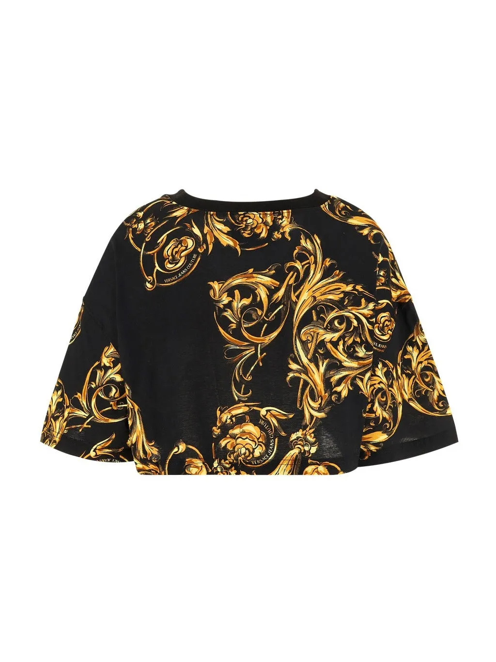 Versace Jeans Couture Barocco Print Cropped T-Shirt