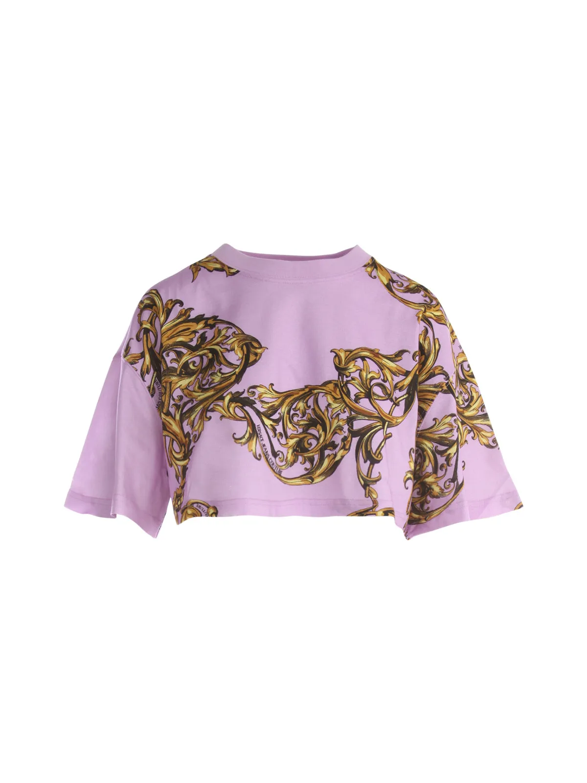 Versace Jeans Couture Barocco Print Cropped T-Shirt