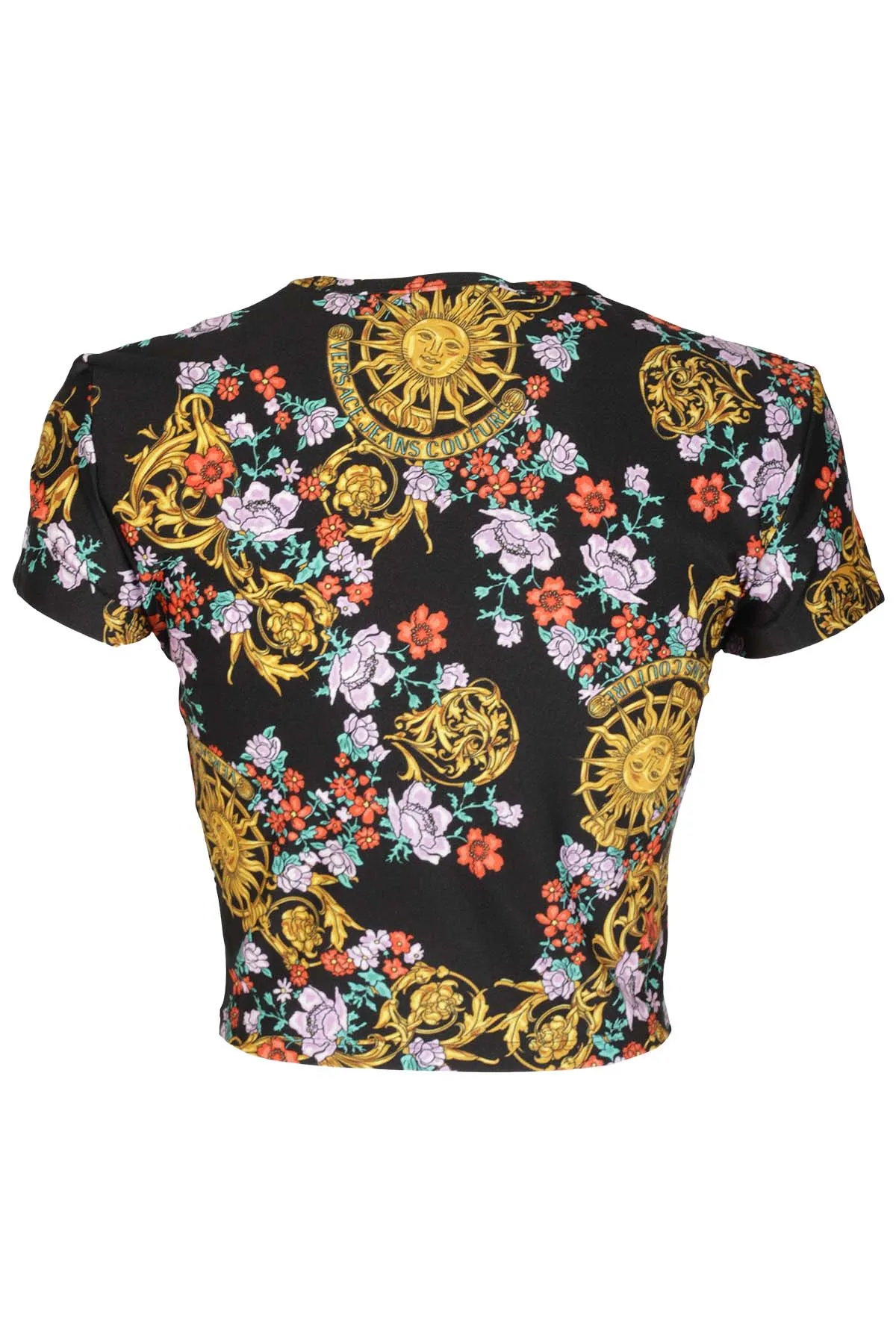 Versace Jeans Couture Printed Cropped T-Shirt