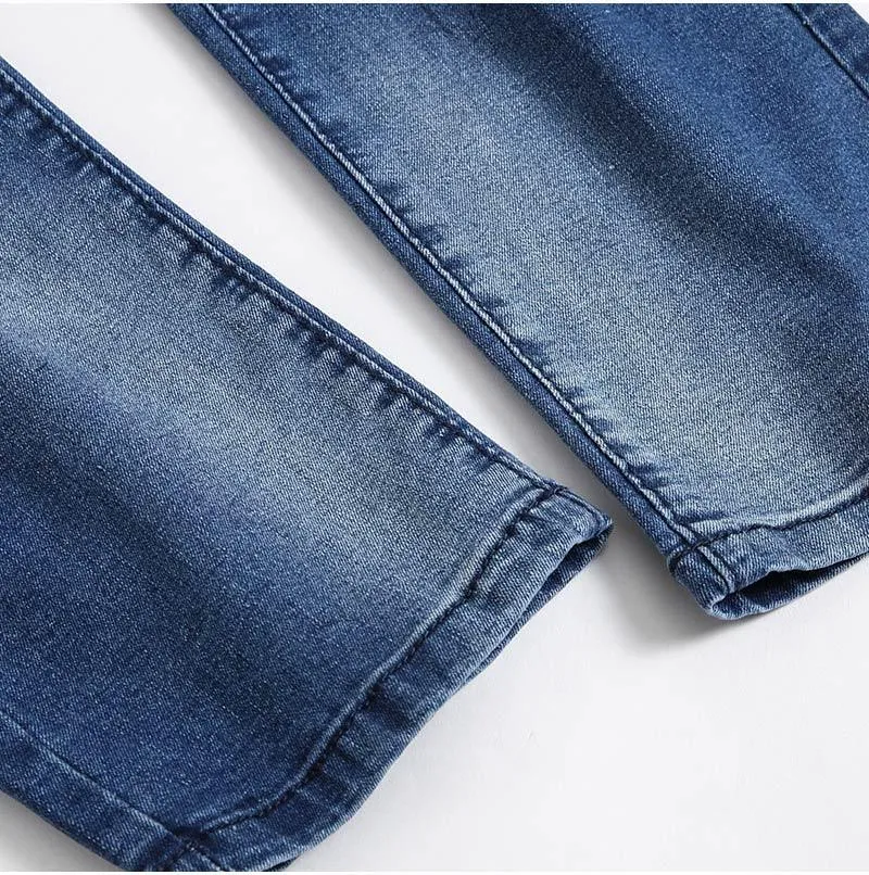 West Louis™ Denim Ripped Slim Jeans