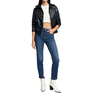 Womens Slouchy Denim Wide Leg Jeans