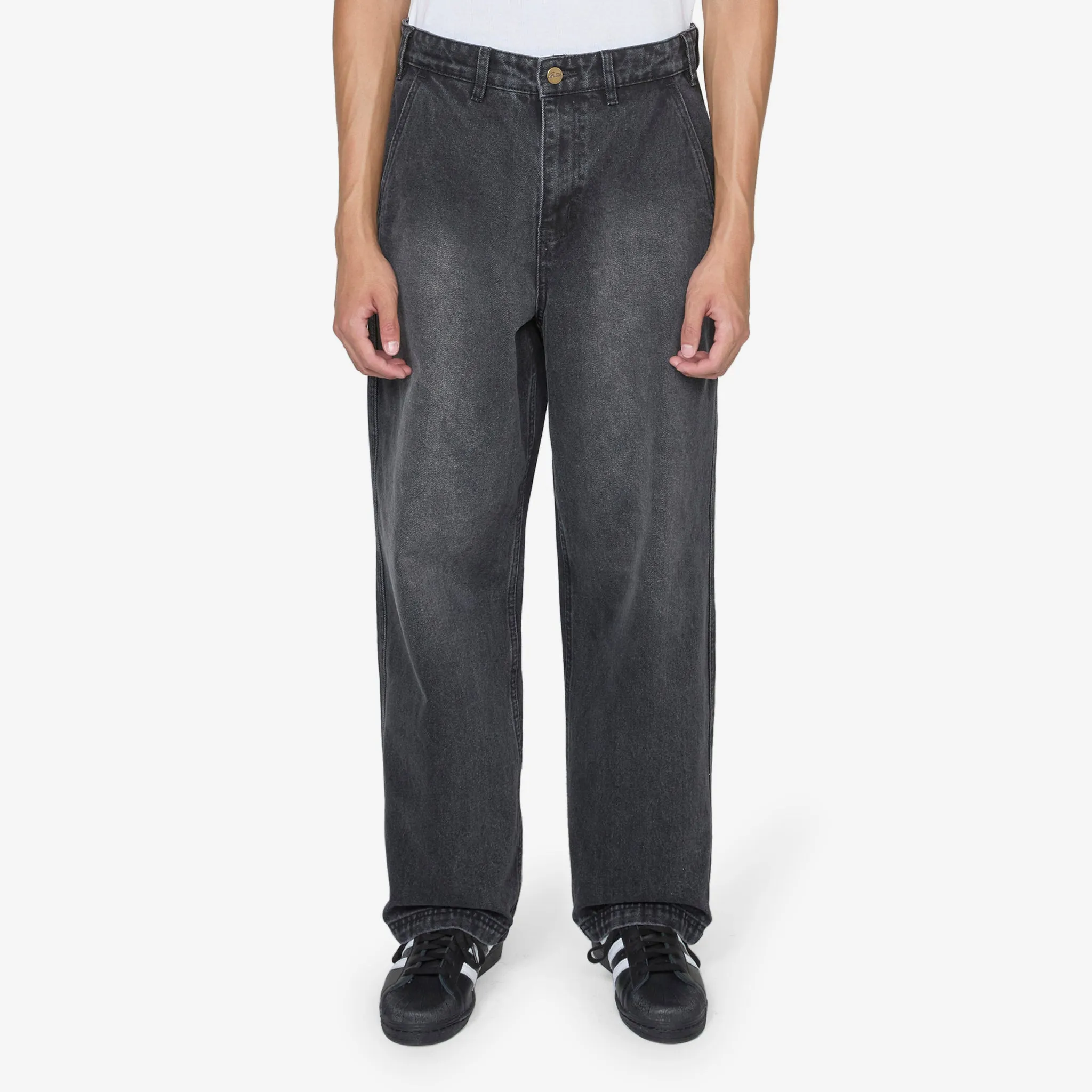 Work Pants Distressed Black
