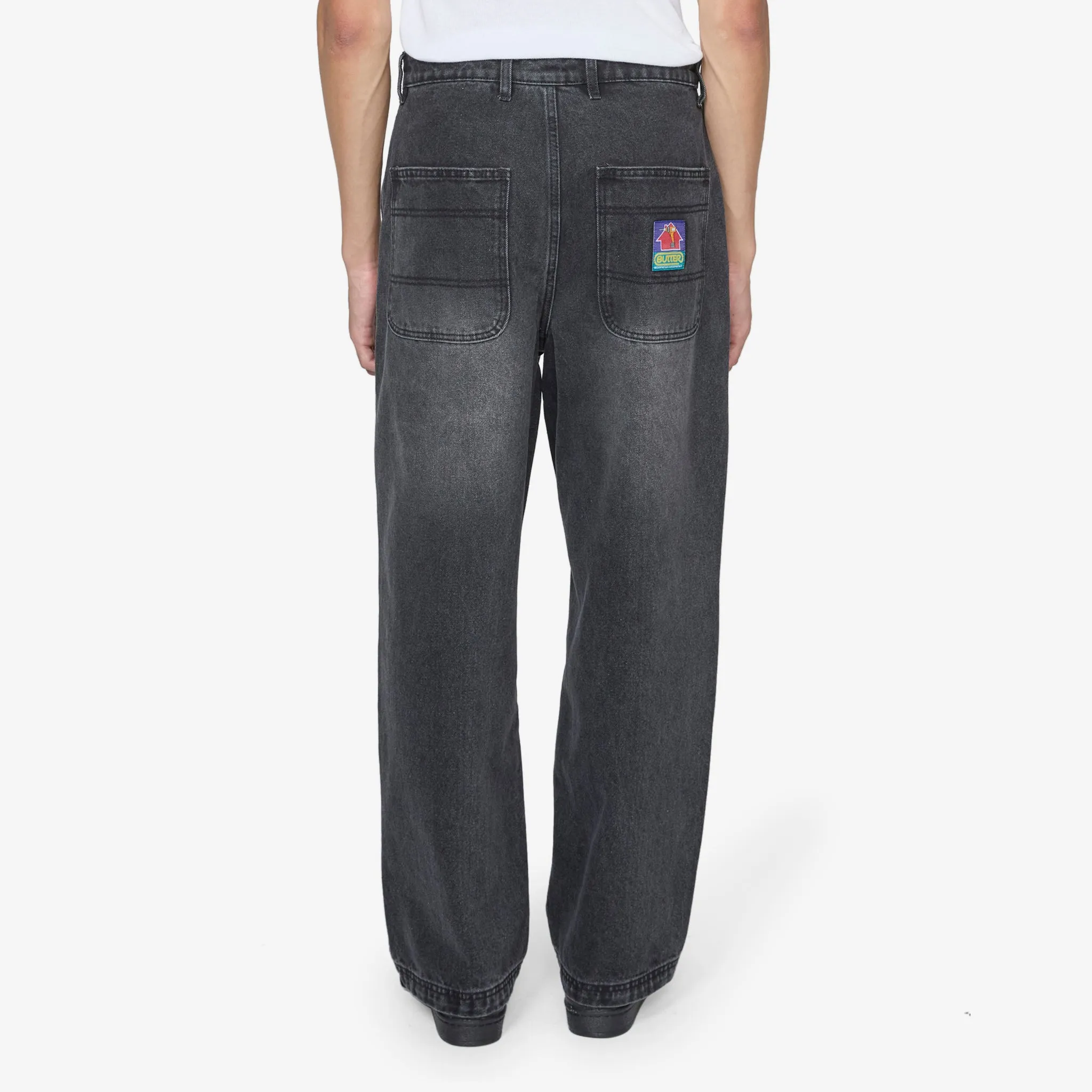 Work Pants Distressed Black