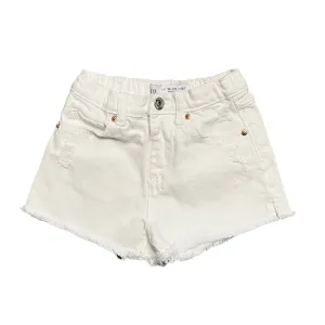 Zara White Denim Shorts