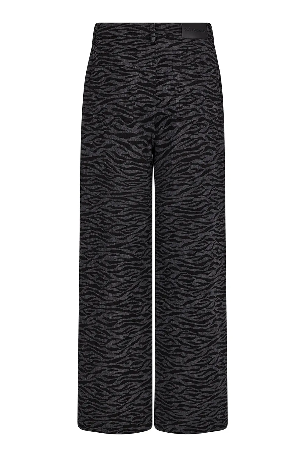 Zebra Grey Wide Pant 31331 | Black | Bukser fra Co'couture