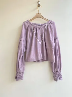 Zero Waste Lavender w/ Embroidered Detail Carpathian Top
